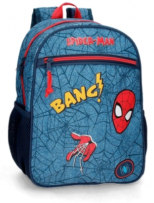 Ghiozdan adaptabil baieti clasa 0, Spiderman Denim, Marvel